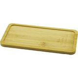 Dikdörtgen Ahşap Bambu Yağdanlık Altlık Mini Tepsi 20X10X0.8CM (5224)