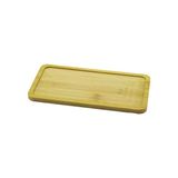 Dikdörtgen Ahşap Bambu Yağdanlık Altlık Mini Tepsi 20X10x0.8cm (5433)