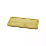 Dikdörtgen Ahşap Bambu Yağdanlık Altlık Mini Tepsi 20X10x0.8cm Go53/01927