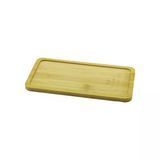 Dikdörtgen Ahşap Bambu Yağdanlık Altlık Mini Tepsi 20X10x0.8cm (Timya/Go1395) 200031
