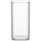 Dikdörtgen Borosilikat Cam Bardak, 300 ml Kapasite, Isıya Dayanıklı Yapı, Makinede Yıkanabilir, Ev Ofis Restoran Için Kullanıma Uygun Borosilikat Cam Kahve Espresso Latte Sunum Bardağı - 00-Siyah - Beyaz