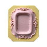 Dikdörtgen Çerçeve Şeklinde Silikon Pasta ve Seker Hamuru Kalibi 11x13x1 cm