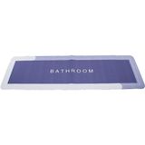 Dikdörtgen Düz Renkli Su Emici - Sihirli Banyo Paspasi Elastik 116 x 37.5cm