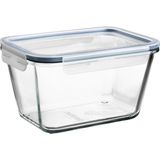 Dikdörtgen Kapaklı Saklama Kabı 1,8 Litre 21X15X12 cm Cam Ikea Plastik Sızdırmaz Kapaklı Şeffaf Saklama Kabı