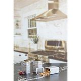 Dikdörtgen Kilitli Saklama Kabı 3'lü Set 75 x 100 x 150 White Marble