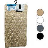 Dikdörtgen - Plastik Kabartma Çiçek Desen- Renkli 92PCS Vantuz Kaydırmaz Banyo- Küvet Paspas 36X67CM (4887) - 1
