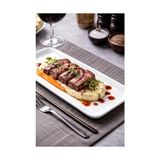 Dikdörtgen Servis Tabağı Seti, 6'lı Set, Modern ve Minimal Tasarım, Meze, Sushi ve Et Sunumları Için Ideal - Option-1 - 51R-Turuncu