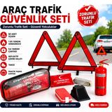 Dikdörtgen Trafik Seti - Kırmızı