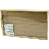 DİKDÖRTGEN=30X50CM Aç Kapa Ayaklı = 20CM Ahşap Bambu Sunum Tepsi (5047)