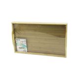 Dikdörtgen=30X50cm Aç Kapa Ayaklı = 20Cm Ahşap Bambu Sunum Tepsi (5433)