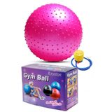 Dikenli Yoga Pilates Aeorobik Jimnastik Topu 65 Cm Pembe Lyt10484