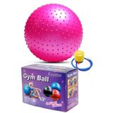 Dikenli Yoga Pilates Aeorobik Jimnastik Topu 65 Cm Pembe