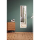 Dikey 150X43 cm Hol Konsol Dresuar Antre Koridor Aynası Salon Banyo Wc Aynası - Beyaz - 150 x 43 cm