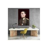Dikey Kanvas Renkli Atatürk Tablosu Kanvas Ofis Ev Tablosu Duvar Dekoru