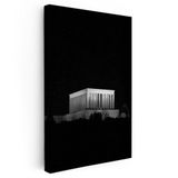 Dikey Kanvas Tablo Anıtkabir Karanlık Silüet Atatürk Tablosu Ev Ofis Duvar Dekoru