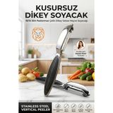 Dikey Sebze Meyve Soyacağı Profesyonel Patates Havuç Soyma Bıçağı 18/10 304 Paslanmaz Çelik 2 li SET 723631