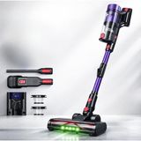 Dikey Süpürge 29.6V 2200MAH | Motorlu Turbo Başlık (Led Işıklı) | 3 Güç Modu | Yıkanabilir Hepa Filtre | 60 Dakika Kullanım | Şarjlı Süpürge - Sarı