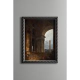 Dikilitaş - Vintage Desenli Çerçeve, Gümüş, 15 x 21