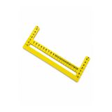 Dikiş Cetveli 20 cm | Paralel Çizim ve Fermuar Hizalama Aparatı | Dikiş Yardımcısı Çok Renkli