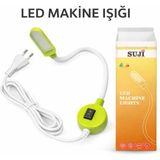 Dikiş Makinesi Mıknatıslı LED Lamba - Fiş Başlıklı - Esnek Boyunlu - Aura Online - YEŞİL-BEYAZ 2RENKLİ