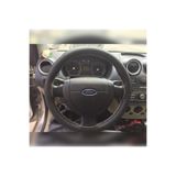 Dikişli Deri Direksiyon Kılıfı Damarlı Siyah Deri Bej Dikişli Ford Fiesta Fusion İçin DDBJDFOFF1050001