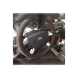 Dikişli Deri Direksiyon Kılıfı Noktalı Deri Kırmızı Dikişli Ford Focus İçin NODMDFFO1050001