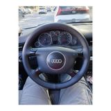 Dikişli Direksiyon Kılıfı Damarlı Siyah Deri Siyah Dikişli Audi A6 İçin DDSDAUDA61050001