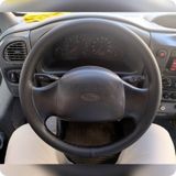 Dikişli Direksiyon Kılıfı Damarlı Siyah Deri Siyah Dikişli Ford Transit 02-06 Için