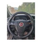 Dikişli Direksiyon Kılıfı Fiat Linea Deri Direksiyon Kılıfı Siyah İp