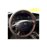 DİKİŞLİ DİREKSİYON KILIFI KARBON DERİ DAMARLI DERİ KIRMIZI DİKİŞLİ OPEL VECTRA B İÇİN KDKDOPBDY0038