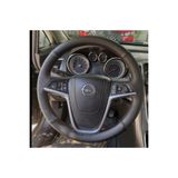 DİKİŞLİ DİREKSİYON KILIFI KARBON DERİ SİYAH DERİ KIRMIZI DİKİŞLİ OPEL ASTRA J İÇİN KADDKD1OAJ05001
