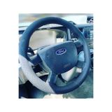 DİKİŞLİ DİREKSİYON KILIFI KARBON DERİ SİYAH DİKİŞLİ FORD TRANSİT İÇİN KADSD1FTR05001