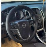 Dikişli Direksiyon Kılıfı Karbon Deri Siyah Dikişli Opel J / İnsignia İçin