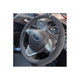 DİKİŞLİ DİREKSİYON KILIFI KARBON NUBUK DERİ GRİ YÜZÜK GRİ DİKİŞ FORD CURRİER İÇİN KANUGYGD1FCRR05001