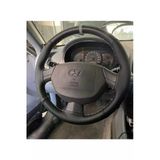 Dikişli Direksiyon Kılıfı Noktalı Damarlı Deri Gri Yüzük/ Dikişli Hyundai Admire İçin