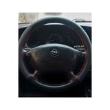 DİKİŞLİ DİREKSİYON KILIFI NOKTALI DERİ MİNİKARE KARBON DERİ KIRMIZI DİKİŞLİ OPEL VECTRA B KASA NDMKKKD38