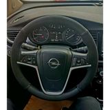 Dikişli Direksiyon Kılıfı Noktalı Deri Nubuk Deri Açık Mavi Dikişli Opel Mokka İçin