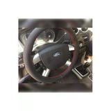 Dikişli Direksiyon Kılıfı Noktalı Deri Siyah Dikişli Ford Focus İçin