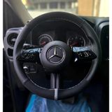 Dikişli Direksiyon Kılıfı Nubuk Deri Noktalı Deri Gri Yüzük Gri Dikişli Mercedes Vito İçin