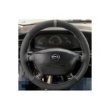 DİKİŞLİ DİREKSİYON KILIFI NUBUK DERİ NOKTALI DERİ GRİ YÜZÜK GRİ DİKİŞLİ OPEL VECTRA B İÇİN NNGYGD1OVB05001