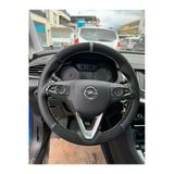 Dikişli Direksiyon Kılıfı Nubuk/Noktalı Deri Gri Yüzük Dikiş Opel Opel Grandland-X