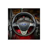 DİKİŞLİ DİREKSİYON KILIFI SİYAH DERİ GRİ DİKİŞLİ FORD CURRİER İÇİN DDGD1FCRR05001
