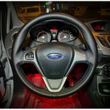 Dikişli Direksiyon Kılıfı Siyah Deri Gri Dikişli Ford Currier İçin