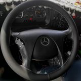 Dikişli Direksiyon Kılıfı Siyah Deri Gri Dikişli Mercedes Tır Kamyon (Fotoğraftaki Direksiyon) İçin