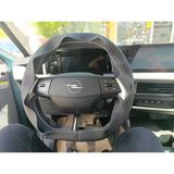 Dikişli Direksiyon Kılıfı Siyah Deri Gri Dikişli Opel Frontera Ve Opel Bu Direksiyonlara