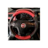 DİKİŞLİ DİREKSİYON KILIFI SİYAH DERİ KIRMIZI DERİ KIRMIZI DİKİŞLİ FIAT LİNEA İÇİN DDKDKD1FLİN05001