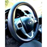 Dikişli Direksiyon Kılıfı Siyah Deri Mavi Dikişli Ford Currier İçin