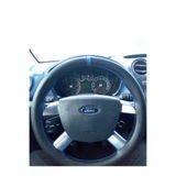 DİKİŞLİ DİREKSİYON KILIFI SİYAH DERİ MAVİ YÜZÜK MAVİ DİKİŞLİ FORD CONNECT İÇİN DDMYMD1FCNN05001
