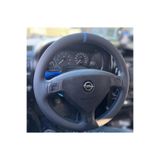 DİKİŞLİ DİREKSİYON KILIFI SİYAH DERİ MAVİ YÜZÜK MAVİ DİKİŞLİ OPEL ASTRA FOTODAKİ DİREKSİYON İÇİN 456846956b0a82dd7d