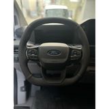 Dikişli Direksiyon Kılıfı Siyah Deri Noktalı Deri Siyah Dikişli Ford Custom İçin